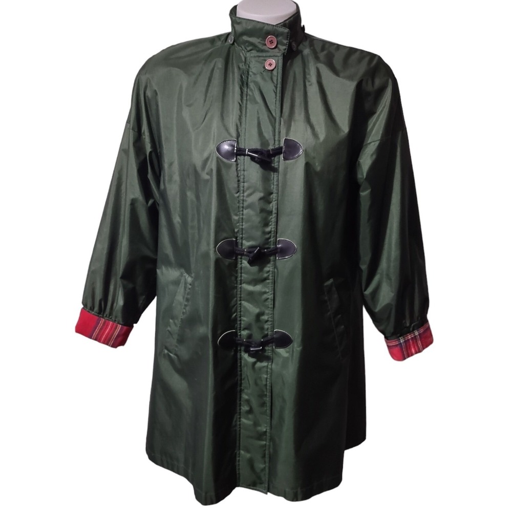 Trench Coat Fleet Street Women's Large Vintage Chiango Lined Full Zip Raincoat